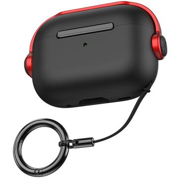 Custodia ibrida AirPods Pro/AirPods Pro 2 AhaStyle WG109 - Rossa / Nera