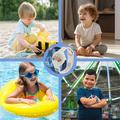 Braccialetto AirTag 1/2 per bambini in silicone con squalo allegro - Blu
