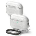 Custodia in silicone Airpods Pro 3 Ringke - Protezione antiurto - Glitter trasparente