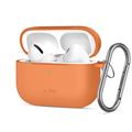 Custodia Airpods Pro 3 Tech-Protect con gancio in silicone - Arancione cosmico