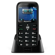 Telefono Allview D3 Senior con SOS - 3G, Doppia SIM - Nero