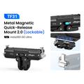 Supporto a sgancio rapido aMagisn TF31 2.0 per Insta360 GO Ultra - Nero