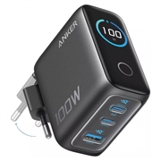 Caricabatterie da muro Anker GaN da 100W con display intelligente