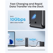 Hub multifunzionale Anker 13-in-1 - 2x USB-C, 3x USB-A, Power Delivery da 100W - Grigio
