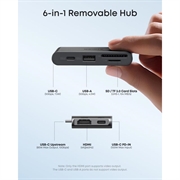 Hub multifunzionale Anker 13-in-1 - 2x USB-C, 3x USB-A, Power Delivery da 100W - Grigio