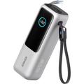 Anker 25000mAh Power Bank 165W con 2 cavi USB-C integrati - Argento