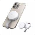Lettore di schede SD e TF magnetico 3 in 1 Anker MagGo per iPhone serie 15 e 16 - Bianco