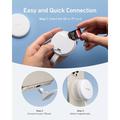 Lettore di schede SD e TF magnetico 3 in 1 Anker MagGo per iPhone serie 15 e 16 - Bianco
