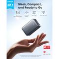 Power bank Anker Nano da 10000mAh con cavo USB-C retrattile - 45W - Nero