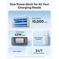 Power bank Anker Nano da 10000mAh con cavo USB-C retrattile - 45W