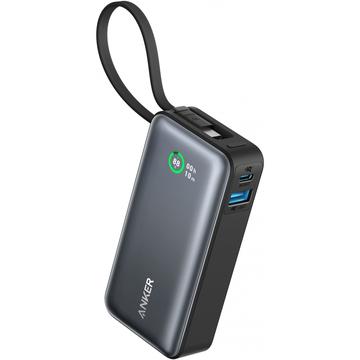 Anker Nano 545 10000mAh Power Bank con cavo USB-C - 30W - Nero