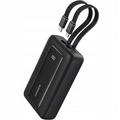 Anker PowerCore 10000mAh Power Bank con cavi USB-C e Lightning integrati - 30W - Nero