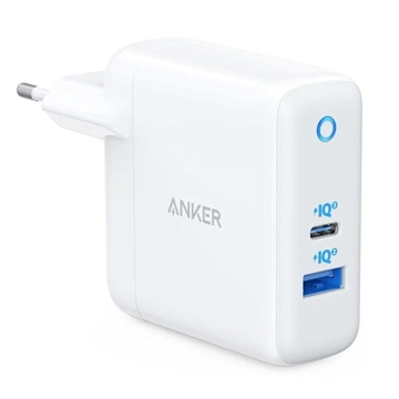 Anker PowerPort PD+ 2 Caricatore da parete a doppia porta - 35W - Bianco