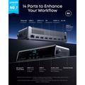 Docking station Anker Prime 14-in-1 da 140W con triplo display - Grigio