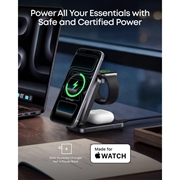 Caricabatterie wireless 3 in 1 Anker Prime MagGo - 25W - Nero