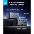 Anker Prime TB5 Docking station/hub Thunderbolt 5 14-in-1 - 140W, 120 Gbps, 8K - Grigio