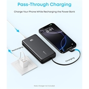 Power Bank Anker Zolo da 10000mAh - 22.5W - Nero