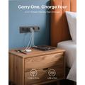 Caricabatterie da muro Anker Zolo 70W GaN - 3 porte USB-C, 1 porta USB-A - Nero