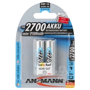 ANSMANN Energy AA type Batterier til generelt brug (genopladelige) 2700mAh - 2 pezzi