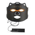 Maschera antietà per la cura della pelle con controller digitale - Nero