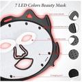 Maschera antietà per la cura della pelle con controller digitale - Nero