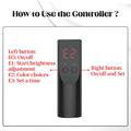 Maschera antietà per la cura della pelle con controller digitale - Nero