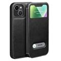 Custodia a Flip in Pelle Dual View per iPhone 14 Plus