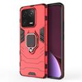 Custodia Ibrida Xiaomi 13 Pro con Supporto ad Anello - Rossa