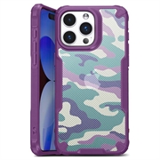 Custodia Ibrida Anti-Shock per iPhone 15 Pro - Camouflage