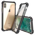 iPhone X Anti-Shock Hybrid Crystal Case - Clear / Black