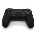 Custodia protettiva in silicone antiscivolo per controller PS4 - Nero