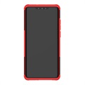 Huawei P30 Pro Anti-Slip Hybrid Case with Kickstand - Red / Black
