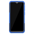 Custodia Ibrida Antiscivolo per Samsung Galaxy A20e - Blu / Nera