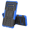 Custodia Ibrida Antiscivolo per Samsung Galaxy S10+ - Blu / Nero