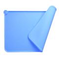Tappetino antiscivolo in silicone per animali domestici - 47x30cm - Blu