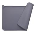 Tappetino antiscivolo in silicone per animali domestici - 47x30cm - Grigio