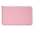 Tappetino antiscivolo in silicone per animali domestici - 47x30cm - Rosa