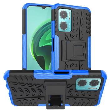 Custodia Ibrida Antiscivolo per Samsung Galaxy A40 - Blu / Nero