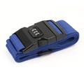 Cinghia a croce antifurto per valigie con lucchetto a combinazione - Blu