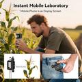 Apexel APL-MS300 Microscopio per smartphone 300X con luce LED - Nero