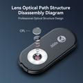 Apexel APL-MS300 Microscopio per smartphone 300X con luce LED - Nero