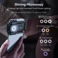 Apexel APL-MS300 Microscopio per smartphone 300X con luce LED - Nero