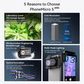Apexel APL-MS300 Microscopio per smartphone 300X con luce LED - Nero