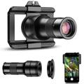Apexel APL-TM6 Teleobiettivo e Macro 2 in 1 per smartphone - Nero