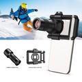 Apexel APL-TM6 Teleobiettivo e Macro 2 in 1 per smartphone - Nero