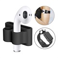 4-in-1 Apple AirPods / AirPods 2 Silicone Accessories Kit - Black