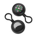 Custodia in silicone Apple AirTag 1/2 con bussola - Nero