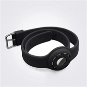 Collare in silicone per cani e gatti Apple AirTag 1/2 - Nero