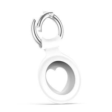 Custodia in silicone con design a cuore Apple AirTag - Bianco