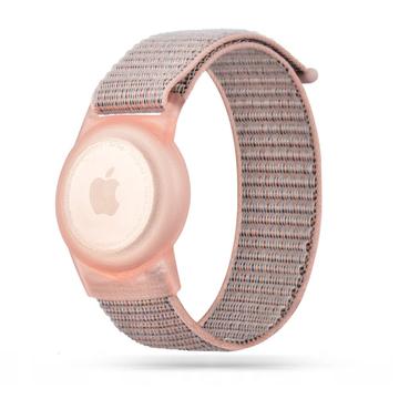 Cinturino in nylon Apple AirTag Tech-Protect per bambini - Rosa